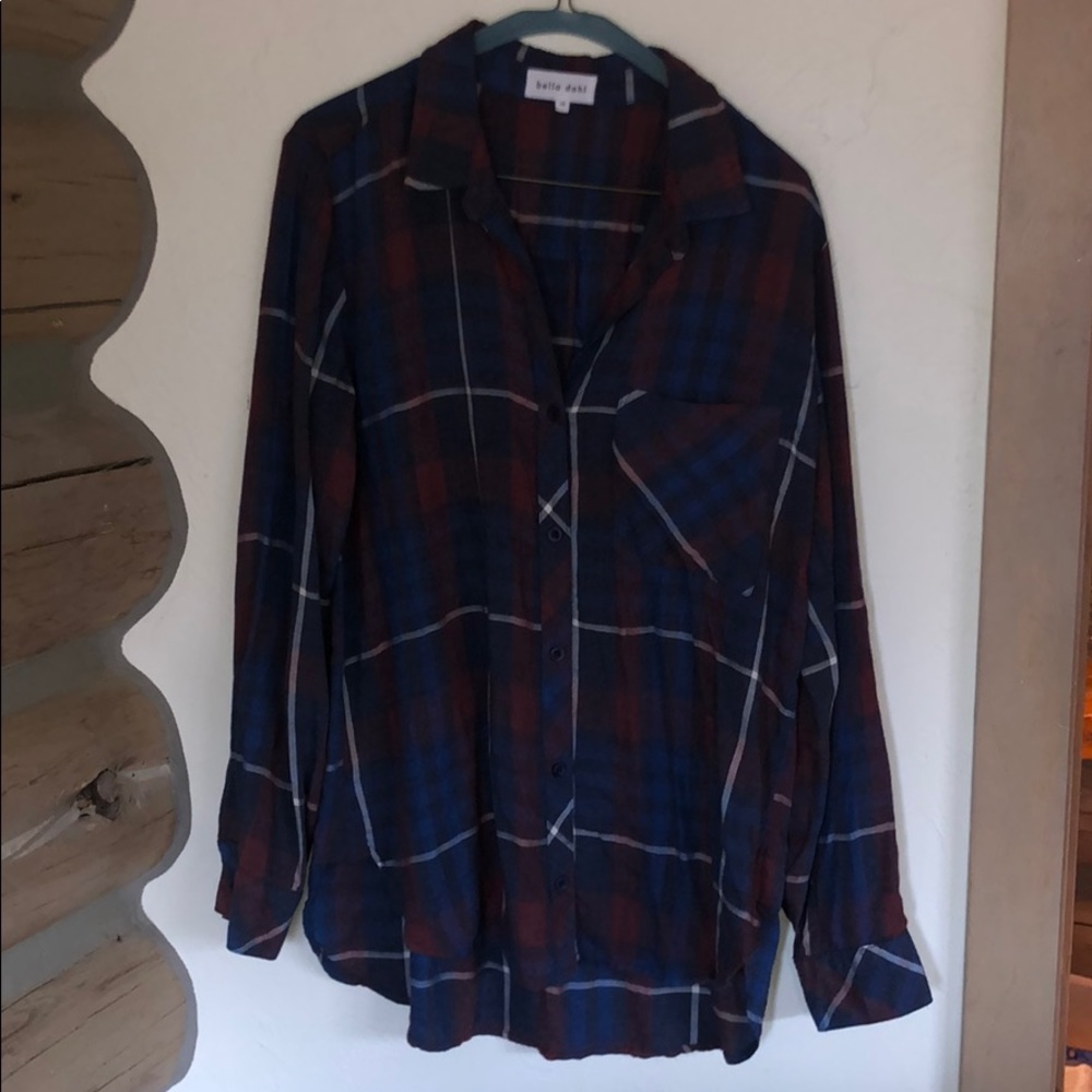 Bella Dahl plaid button down